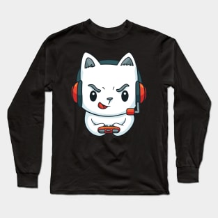 Gamer Cat | Gaming Kitten Long Sleeve T-Shirt